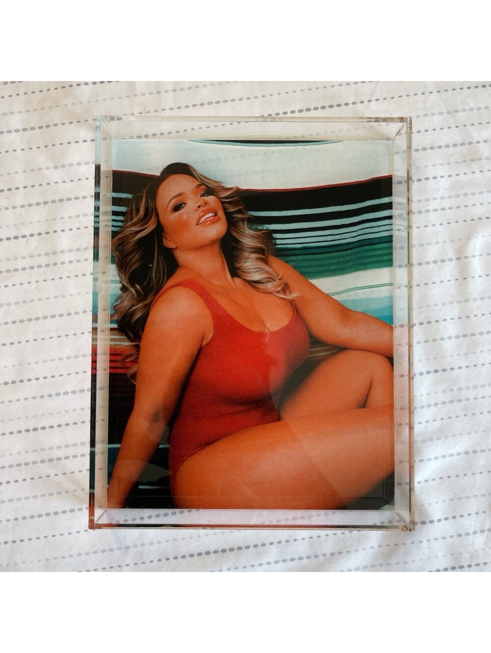Trisha Paytas Official Jewelry Trinket Cosmetic Tray Farrah Fawcet Inspired